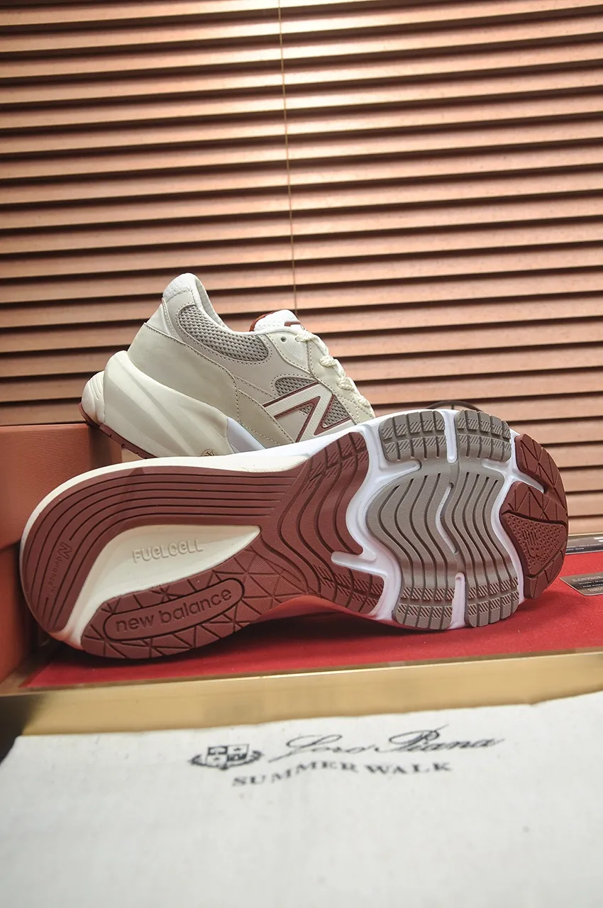 Ex-factory price 660💶LP new product on sale (couples model) Loro Piana sneakers｜Made of Wish imported cowhide fabric｜The upper is made of unique knitted fabric production technology｜Comprehensive one-to-one restoration of the counter process flow｜Additional original molded rubber three-color combination technology outsole｜Size: women 35-40, men 38-44.